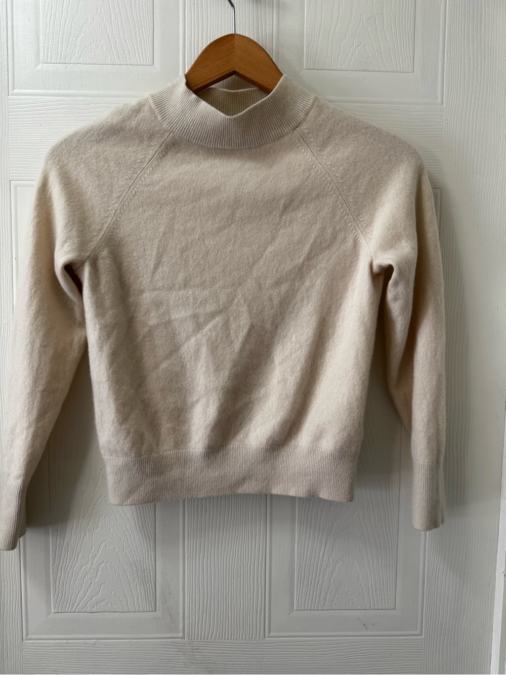 Everlane Cream Mock Neck Sweater